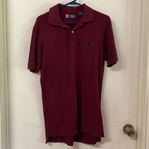Chaps Men’s Maroon Polo Size Small